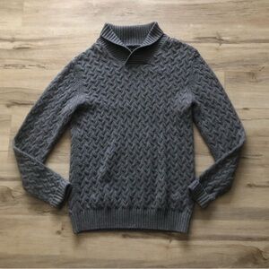 RW&CO. Wool Blend Charcoal Turtleneck Sweater